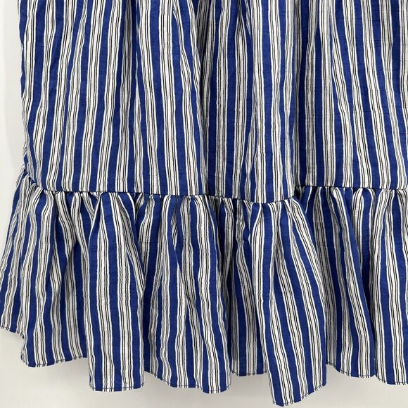 Veronica Beard Blue and White Buttoned Sundress - Picture 9 of 11